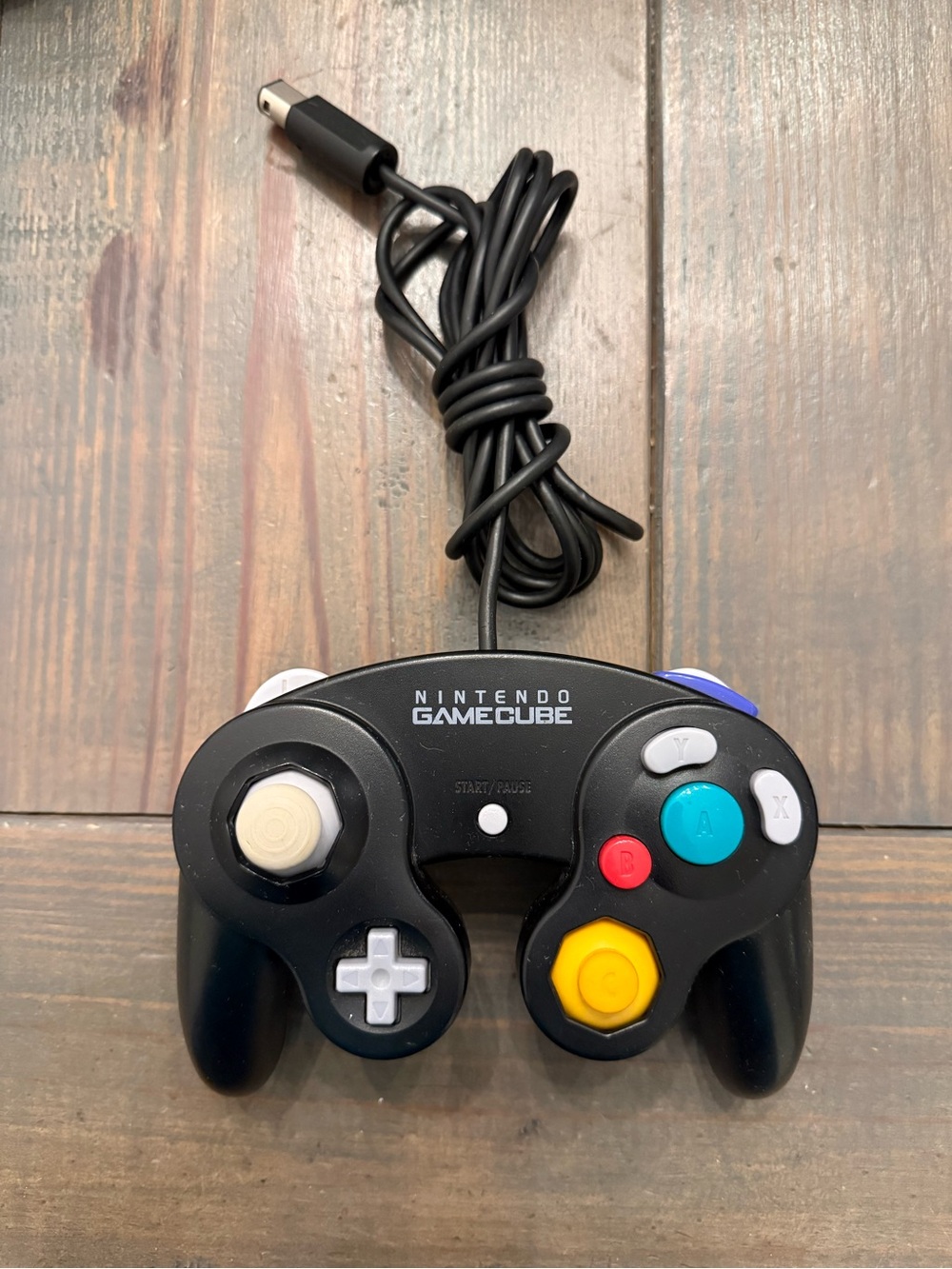 Official Nintendo GameGube Black Wired Controller OEM Gamepad DOL-003 - Tested